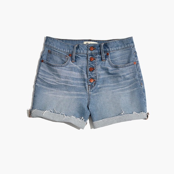 Madewell Pants - 🔥SOLD🔥Madewell High-Rise denim Jean Shorts button front